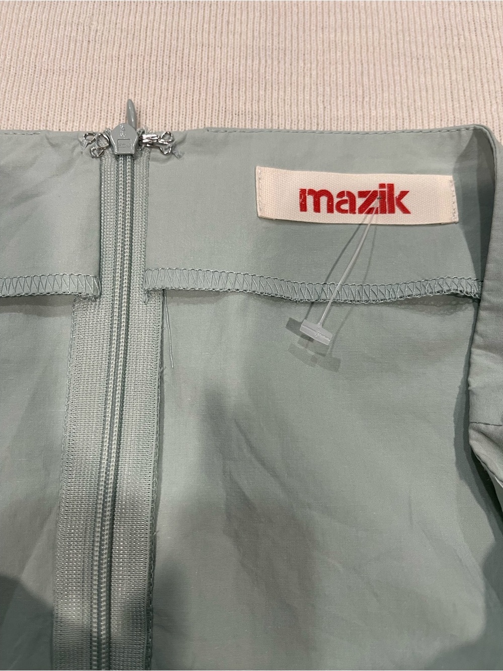 Mazik Top Tier Light Sage Green Tiered Ruffle Maxi Skirt Size Large - Picture 11 of 15